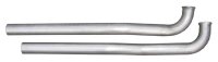 Exhaust Manifold Down Pipe 2.5 in w/HO Or Ram Air No Flanges Hardware Not Incl Natural 409 Stainl...