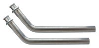 Exhaust Manifold Down Pipe 2.5 in 3 Bolt Hardware Not Incl Natural 409 Stainless Steel Pypes Exha...