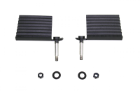 Jeep Foot Peg Set 76-06 CJ YJ TJ Wrangler Gloss Black Fishbone Offroad