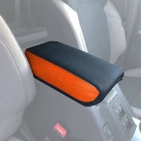 Bronco Center Console Cover for 21-25 Ford Bronco Full-Size Orange/Black Bartact
