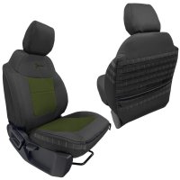 Bronco Seat Covers Tactical Front Seat Covers for 21-25 Ford Bronco Black/Olive Drab Bartact 