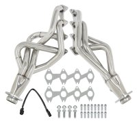 2005-2010 Mustang Long Tube Headers and EPA Compliant Catted H-Pipe Kit 304 Stainless Pypes Perfo...
