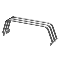 Frontier Bed Bar 23 Inch 05-22 Frontier 3 Set Bare Steel Heavy Metal Off-Road