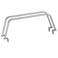 Frontier Bed Bar 23 Inch Softopper 05-22 Frontier Pair  Bare Steel Heavy Metal Off-Road