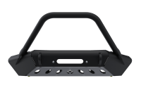 07-Up Jeep Wranger/Gladiator High Clearance Front Bumper With Hoop Powdercoat Black Steel