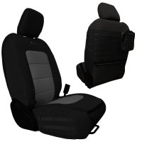 Jeep Seat Covers Wrangler JLU Tactical Front Seat Covers Black/Graphite Pair - 4 Door For Mojave ...