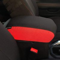 Jeep Gladiator Console Cover Padded For 19-Up Gladiator Red/Black Bartact