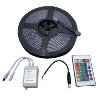 Led Strip Lights 24 Foot RGB Multi-Color Flexible Strip Light w/ Clear Waterproof Sleeve IP67 Mar...