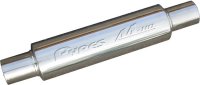 M-80 Series Muffler 3 in Round 14 in L Hardware Not Incl Polished 304 Stainless Steel Pypes Exhau...