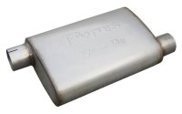 Street Pro Series Muffler 14 in 2.5 in Offset/Offset Hardware Not Incl Natural 409 Stainless Stee...