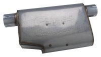Street Pro Series Muffler 14 in 2.5 in Offset/Offset Same Side Hardware Not Incl Natural 409 Stai...