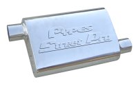 Violator Series Muffler 14 in 2.5 in Offset/Offset Hardware Not Incl Polished 304 Stainless Steel...