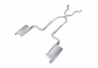 1968-1973 Corvette C3 2.5 Inch Crossmember Back Exhaust Kit With X-Pipe 409 Stainless No Mufflers...