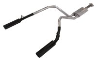 Ram 1500 Cat Back Exhaust System Black Pype Bomb For 19-24 Dodge Ram 1500 Split Rear Dual Exit 3 ...