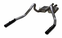 Cat Back Exhaust System 79-97 Mustang LX/GT Split Rear Dual Exit 2.5 in Intermediate And Tail Pip...