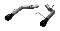 Axle Back System Split Rear Dual Exit Hardware Incl 2.5 in Intermediate Pipe And Tailpipe Natural...