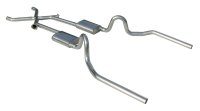 Crossmember Back w/Xchange Exhaust System 64-72 A-Body Split Rear Dual Exit 2.5 in Intermediate A...