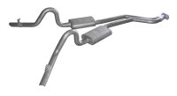 Cat Back Exhaust System 78-88 GM G-Body Split Rear Dual Exit 2.5 in Intermediate Pipe And Tailpip...