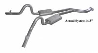 Cat Back Exhaust System 78-88 GM G-Body Split Rear Dual Exit 3 in Intermediate Pipe And Tailpipe ...