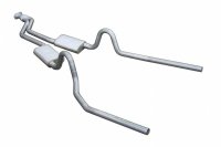 Cat Back Exhaust System 78-88 GM G-Body Split Rear Dual Exit 2.5 in Intermediate And Tail Pipe Tu...