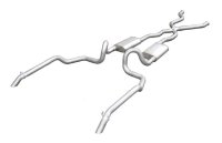 1994-1996 Chevy Impala Converter Back Exhaust System With X-Pipe Out The Back Exit 409 Stainless ...