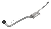 2020-2024 Jeep JT Gladiator CatBack Exhaust System 409 Stainless With Street Pro Muffler Black Po...