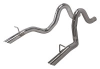 1986-1993 Mustang 3 Inch Tailpipe Exhaust Kit 304 Polished Stainless Steel Pypes Performance Exha...