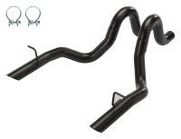 1986-1993 Mustang Black 3 Inch Tailpipe Exhaust Kit 304 Stainless Steel Pypes Performance Exhaust