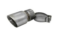 Single 3.0 Inch Polished Pro-Series Tip (Clamp Included) 2.5 Inch Inlet Universal Stainless Steel...