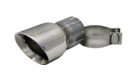 Single 3.5 Inch Polished Pro-Series Tip (Clamp Included) 2.75 Inlet Pipe Universal Stainless Stee...