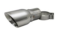 Single 4.0 Inch Polished Pro-Series Tip (Clamp Included) 2.75 Inch Inlet Universal Stainless Stee...