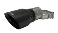 Single 4.0 Inch Black Pro-Series Tip (Clamp Included) 2.75 Inch Inlet Universal Stainless Steel C...