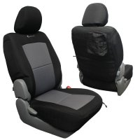 Toyota Tacoma Seat Covers 05-08 Tacoma Front Black/Graphite Tactical Series Pair (Non Lay Down Pa...