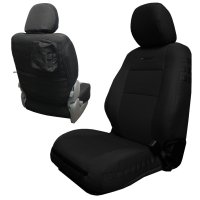 Toyota Tacoma Seat Covers 16-19 Tacoma and TRD Front Black/Black Tactical Series Pair Bartact