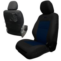 Toyota Tacoma Seat Covers 16-19 Tacoma and TRD Front Black/Navy Tactical Series Pair Bartact