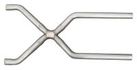 2.5 Inch Universal X-Pipe Crossover Exhaust Kit 409 Stainless Pypes Performance Exhaust