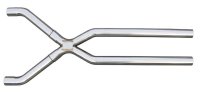Exhaust X-Pipe Kit Intermediate Pipe Tunnel Crossover2.5 in Hardware Incl Polished 304 Stainless ...