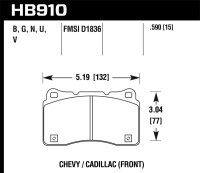 HAWK HPS 5.0 Brake Pad Sets
