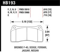 HAWK DTC-30 Brake Pad Sets
