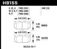 HAWK Black Brake Pad Sets