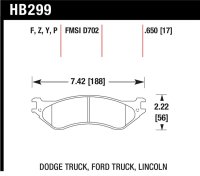 HAWK HPS Brake Pad Sets