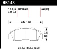 HAWK DTC-60 Brake Pad Sets