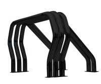 Go Rhino 9009560TDB - Triple Bar/Double Kicker (Between Wheel Wells) - Black Powdercoat