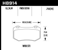 HAWK HPS 5.0 Brake Pad Sets