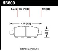HAWK HPS Brake Pad Sets