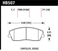 HAWK HPS Brake Pad Sets