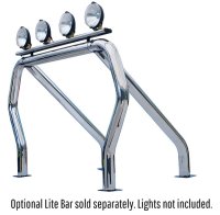 Go Rhino 9109370SSC - Single Bar/Single Kicker (Between Wheel Wells) - Chrome