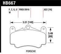 HAWK DTC-60 Brake Pad Sets