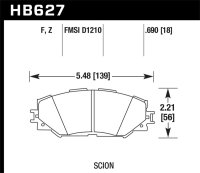 HAWK HPS 5.0 Brake Pad Sets