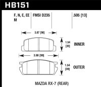 HAWK Blue 9012 Brake Pad Sets